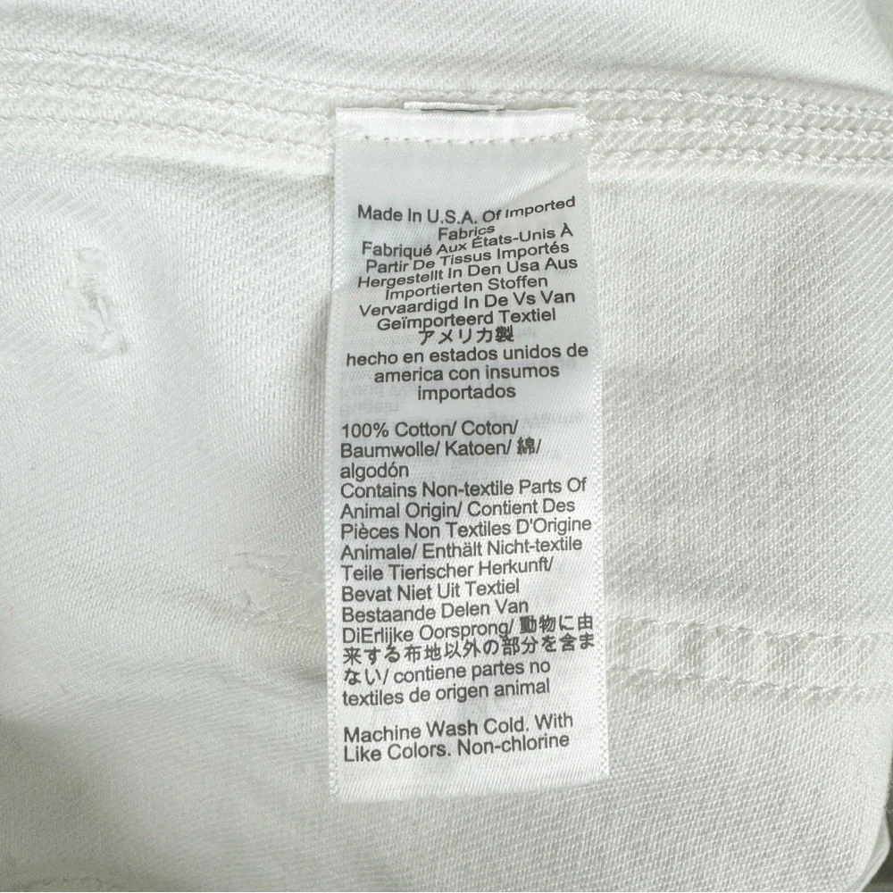 J. Crew Point Sur Wide-Leg Carpenter Jeans White Size 29 NWT